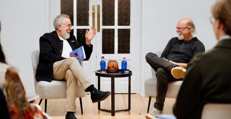 Con Toni Segarra, leyenda creativa en la presentación del libro en Madrid