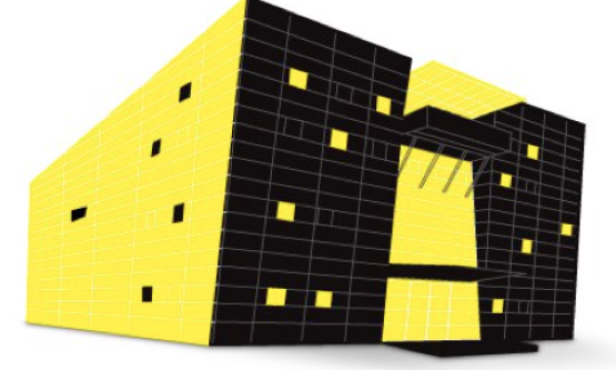 edificio tribu en amarillo